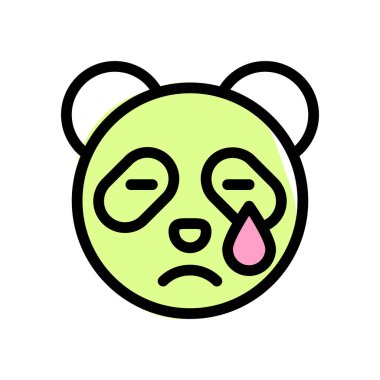 Panda gözyaşları içinde ağlıyordu.