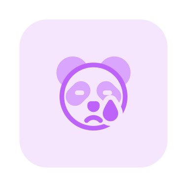 Panda gözyaşları içinde ağlıyordu.