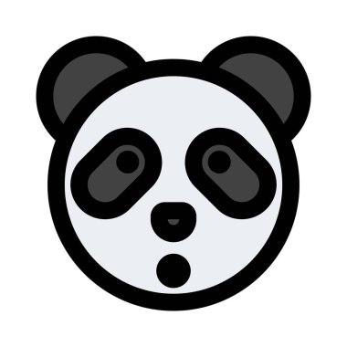 Şok ifadesi, ağzı açık panda ifadesi.