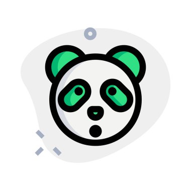 Şok ifadesi, ağzı açık panda ifadesi.