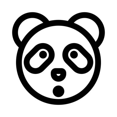 Şok ifadesi, ağzı açık panda ifadesi.