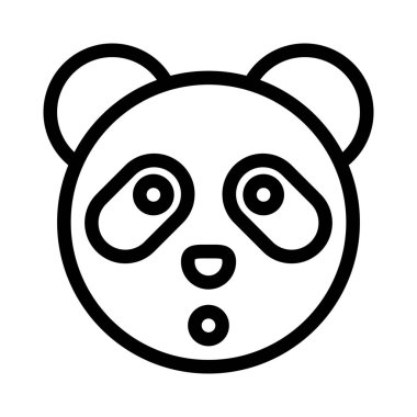 Şok ifadesi, ağzı açık panda ifadesi.