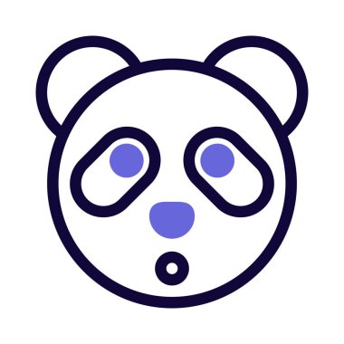 Şok ifadesi, ağzı açık panda ifadesi.