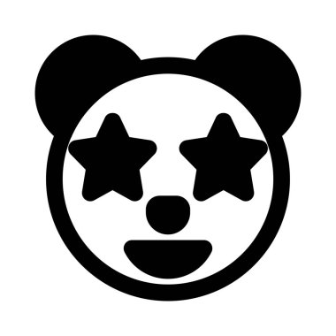 Pandanın gözlerine takılmış bir yıldız.