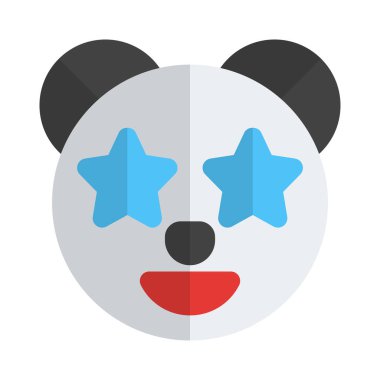 Pandanın gözlerine takılmış bir yıldız.