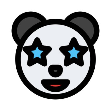 Pandanın gözlerine takılmış bir yıldız.