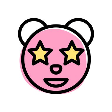 Pandanın gözlerine takılmış bir yıldız.