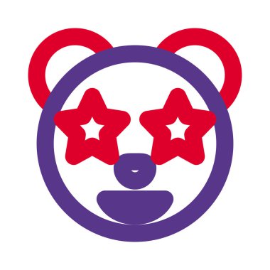 Pandanın gözlerine takılmış bir yıldız.