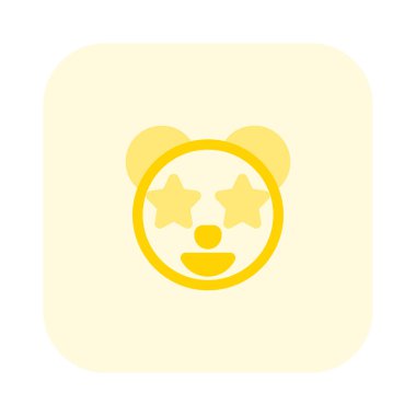 Pandanın gözlerine takılmış bir yıldız.