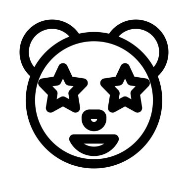 Pandanın gözlerine takılmış bir yıldız.