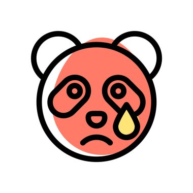 Panda gözyaşları içinde ağlıyordu.