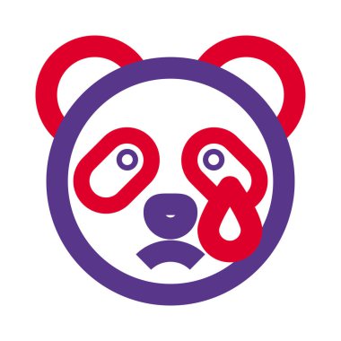 Panda gözyaşları içinde ağlıyordu.