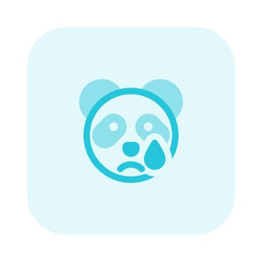 Panda gözyaşları içinde ağlıyordu.