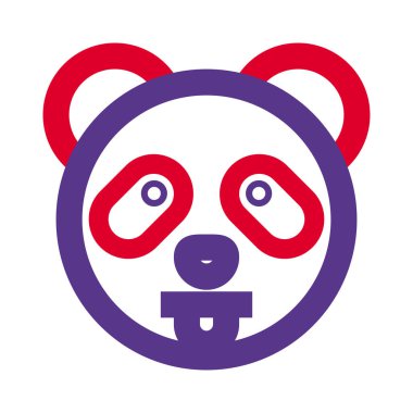 İnternette paylaşılmış dili açık komik bir panda.