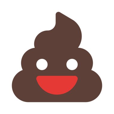 kaka emojisi resmi gülümseme düzeni ile temsil ediliyor