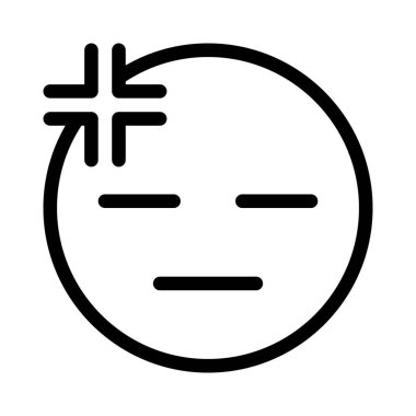 artı sembollü yorgun ya da tükenmiş ifade