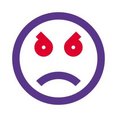 kızgın ve öfkeli yüz ifadesi düzeni