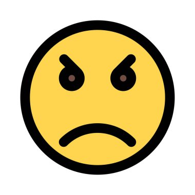 kızgın ve öfkeli yüz ifadesi düzeni