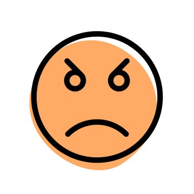 kızgın ve öfkeli yüz ifadesi düzeni