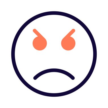 kızgın ve öfkeli yüz ifadesi düzeni