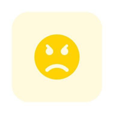 kızgın ve öfkeli yüz ifadesi düzeni