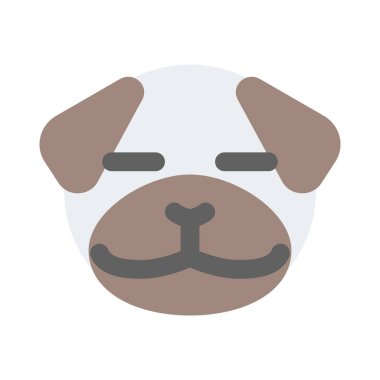 pug dog ve gözleri kapalı duygu simgesi sosyal medyada paylaşıldı