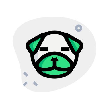 pug dog ve gözleri kapalı duygu simgesi sosyal medyada paylaşıldı