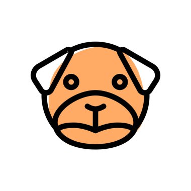 Üzgün pug dog somurtkan resim temsilcisi sohbet simgesi