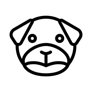 Üzgün pug dog somurtkan resim temsilcisi sohbet simgesi