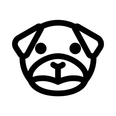 Üzgün pug dog somurtkan resim temsilcisi sohbet simgesi