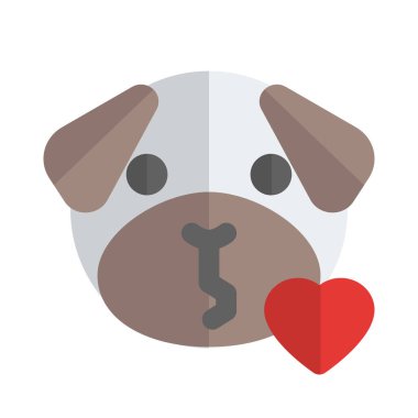 pug dog bir öpücük resmi temsil simgesi üfledi