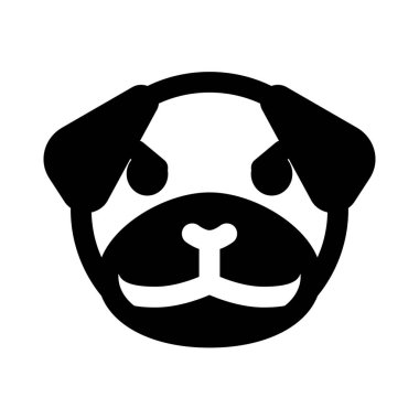 pug dog somurtuyor yüz ifadesi simgesi kuryede paylaşıldı