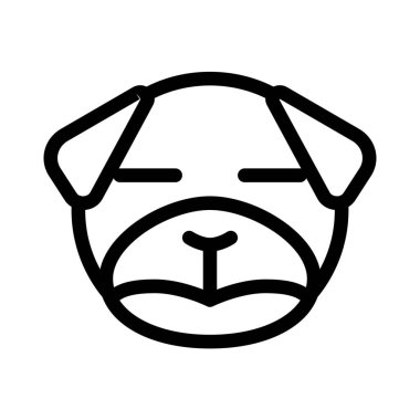 Tarafsız köpek suratı, gözleri kapalı emoji.