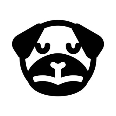 Üzgün surat pug dog gözleri kapalı emoji