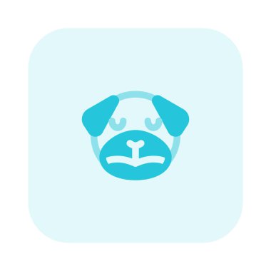 Üzgün surat pug dog gözleri kapalı emoji