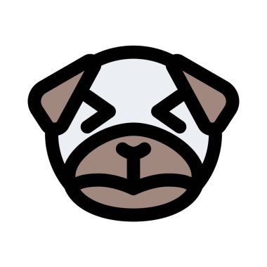 üzgün köpek şaşı gözler yüz ifadesi.