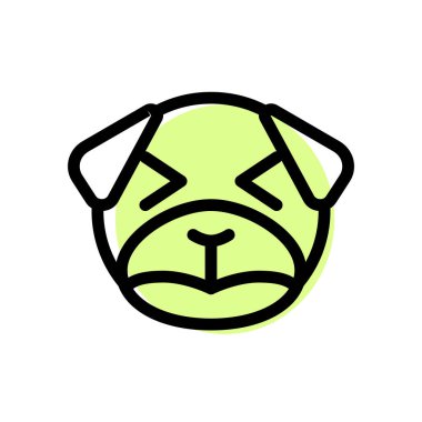 üzgün köpek şaşı gözler yüz ifadesi.