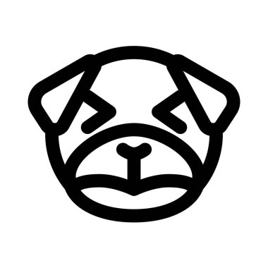 üzgün köpek şaşı gözler yüz ifadesi.