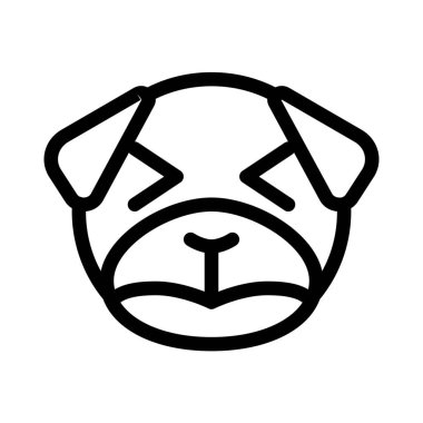 üzgün köpek şaşı gözler yüz ifadesi.