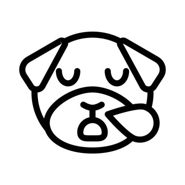 Köpeğin burnu ter içinde horluyor.