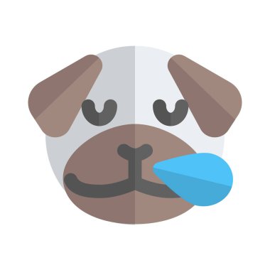 Köpeğin burnu ter içinde horluyor.