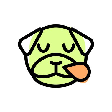 Köpeğin burnu ter içinde horluyor.