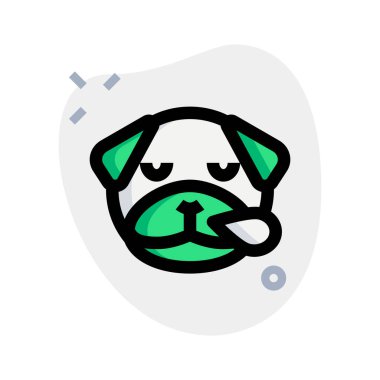 Köpeğin burnu ter içinde horluyor.