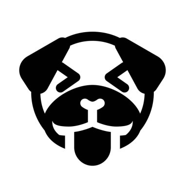 pug dog ineği ve dil sürçmesi yüz ifadesi