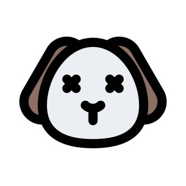 Sosyal medyada gözleri şaşı olan dilsiz köpek yavrusu.