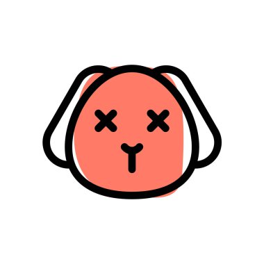 Sosyal medyada gözleri şaşı olan dilsiz köpek yavrusu.