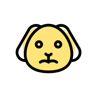 Üzgün köpek yavrusu somurtkan resim temsilcisi sohbet ifadesi