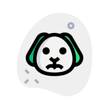 Üzgün köpek yavrusu somurtkan resim temsilcisi sohbet ifadesi