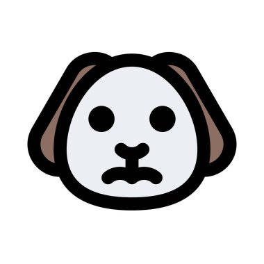 Üzgün köpek yavrusu somurtkan resim temsilcisi sohbet ifadesi