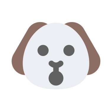 Ağzı açık köpek surat ifadesi.